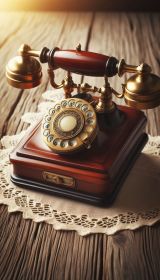 antique telephone